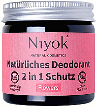 Kup Naturalny dezodorant w kremie Kwiaty - Niyok Natural Cosmetics