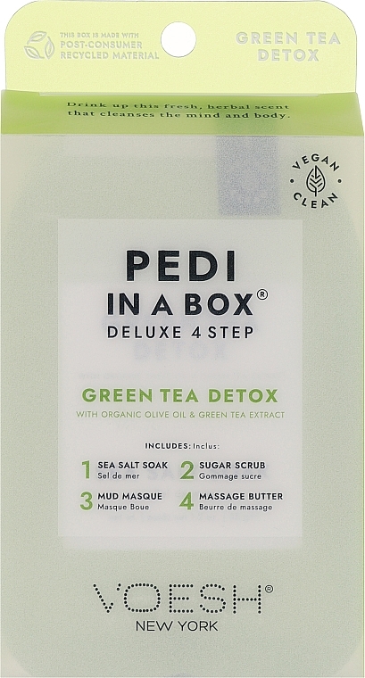 Zestaw do pedicure Zielona herbata - Voesh Pedi In A Box Deluxe Pedicure Green Tea — Zdjęcie N1