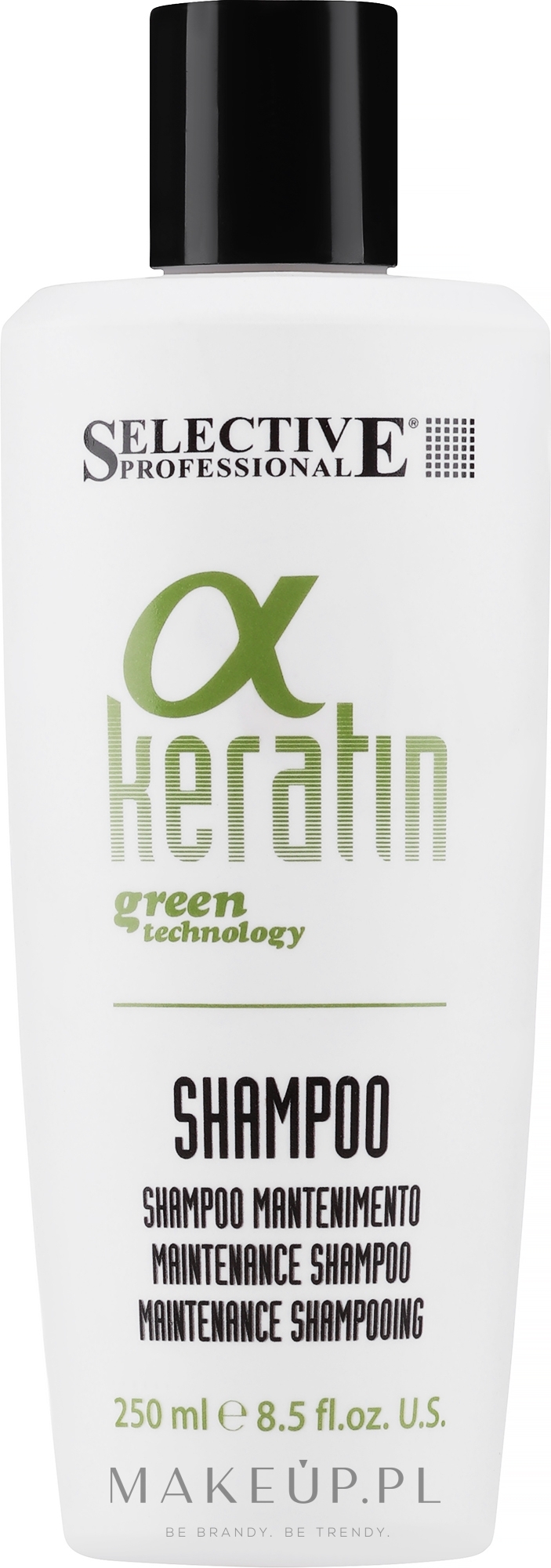 Łagodny szampon oczyszczający - Selective Professional Alpha Keratin Shampoo — Zdjęcie 250 ml