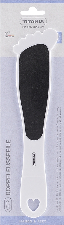 Tytanowa tarka do pięt, biała - Titania Foot File  — Zdjęcie N1