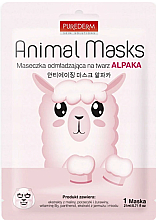 Maseczka odmładzająca na twarz Alpaka - Purederm Animal Mask Alpaca  — Zdjęcie N1