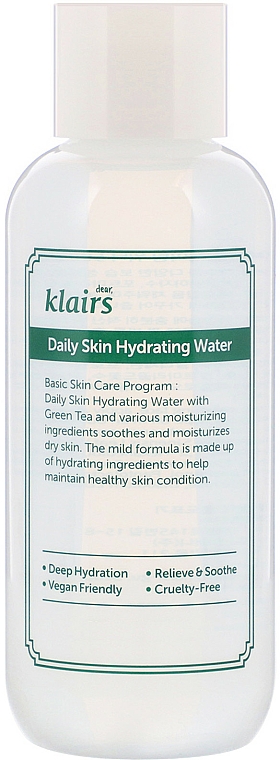 Głęboko nawilżający tonik do twarzy z ekstraktem z zielonej herbaty - Klairs Daily Skin Hydrating Water — Zdjęcie N1