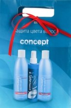 Kup Zestaw Ochrona koloru - Concept Pro Live Hair (sh/300ml + con/300ml + con/hair/200ml)