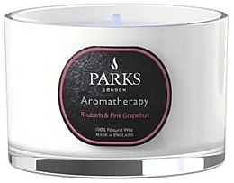 Kup Świeca zapachowa - Parks London Aromatherapy Rhubarb & Pink Grapefruit Candle