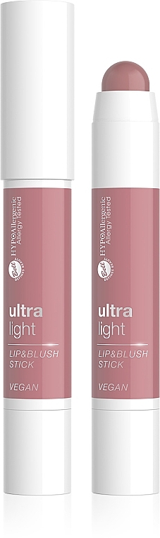 Pomadka i róż w sztyfcie - Bell Hypoallergenic Ultra Light Lip & Blush Stick — Zdjęcie N1