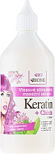 Wzmacniające serum przeciw wypadaniu włosów z keratyną i chininą - Bione Cosmetics Keratin + Quinine Stimulating Massaging Hair Serum — Zdjęcie N2