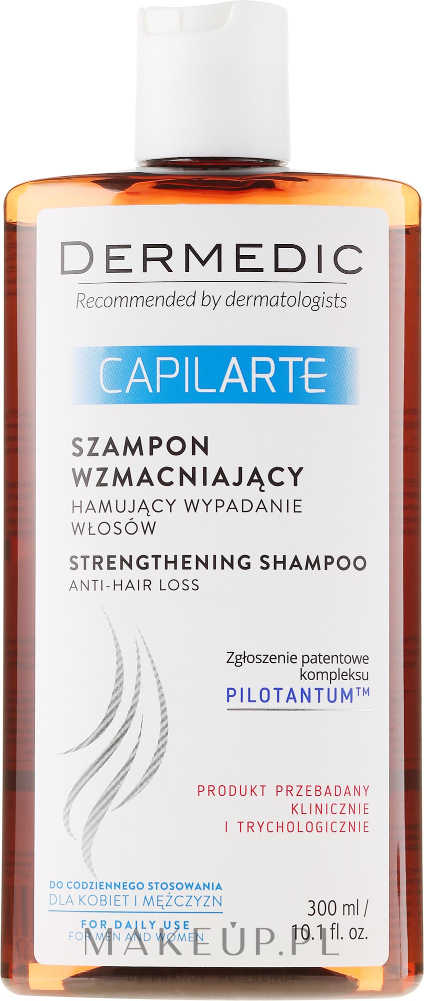 Wzmacniający szampon hamujący wypadanie włosów - Dermedic Capilarte — Zdjęcie 300 ml