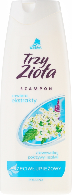 Przeciwłupieżowy szampon do włosów - Pollena Trzy zioła — Zdjęcie N1