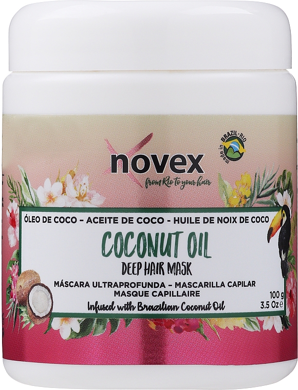 PREZENT! Odżywcza maska do włosów - Novex Coconut Oil Deep Hair Mask — Zdjęcie N1