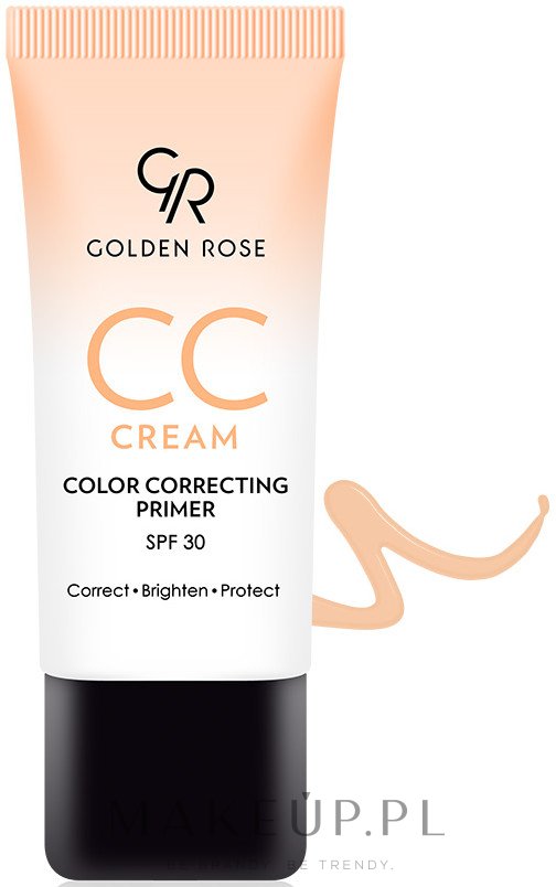 Korygujący krem CC do twarzy - Golden Rose CC Cream Color Correcting Primer SPF 30 — Zdjęcie 02 - Orange
