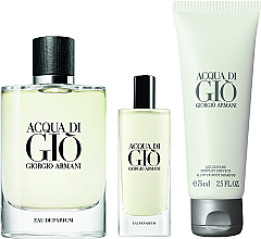 Giorgio Armani Acqua Di Gio Pour Homme - Zestaw (edp 125 ml + edp 15 ml + sh/gel 75 ml) — Zdjęcie N2