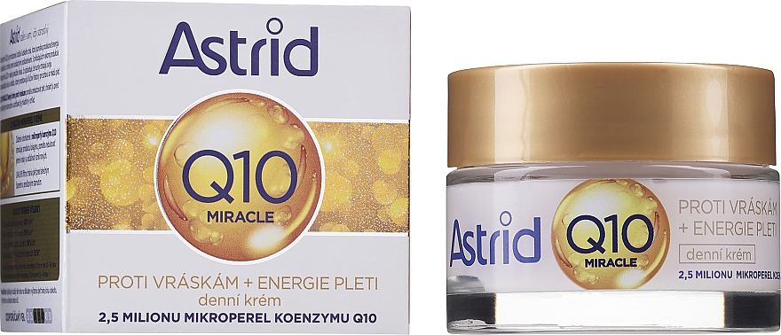 Przeciwzmarszczkowy krem do twarzy na dzień - Astrid Q10 Miracle Anti-Wrinkle Day Cream