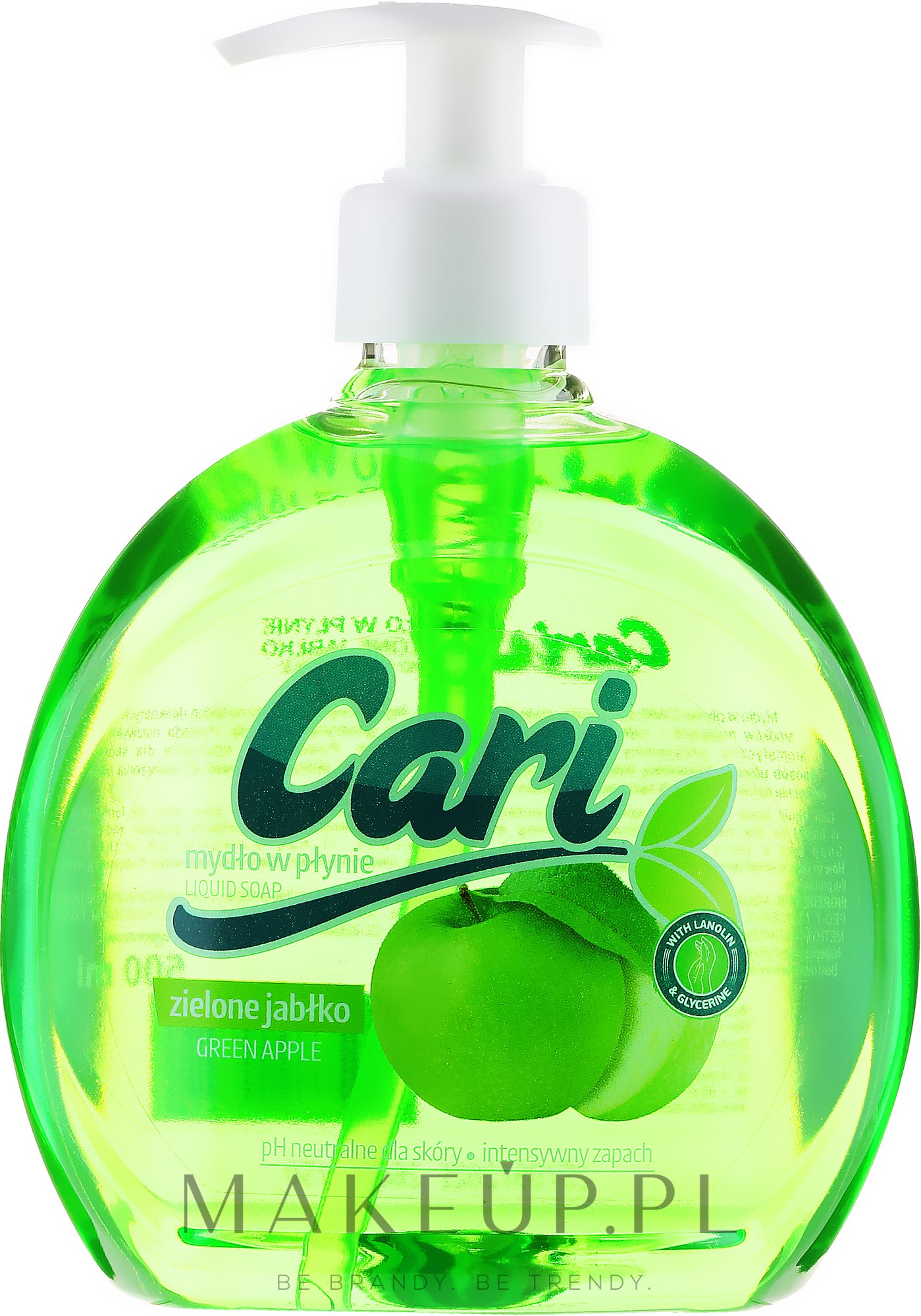 Nawilżające mydło w płynie Zielone jabłko - Cari Green Apple Liquid Soap — Zdjęcie 500 ml
