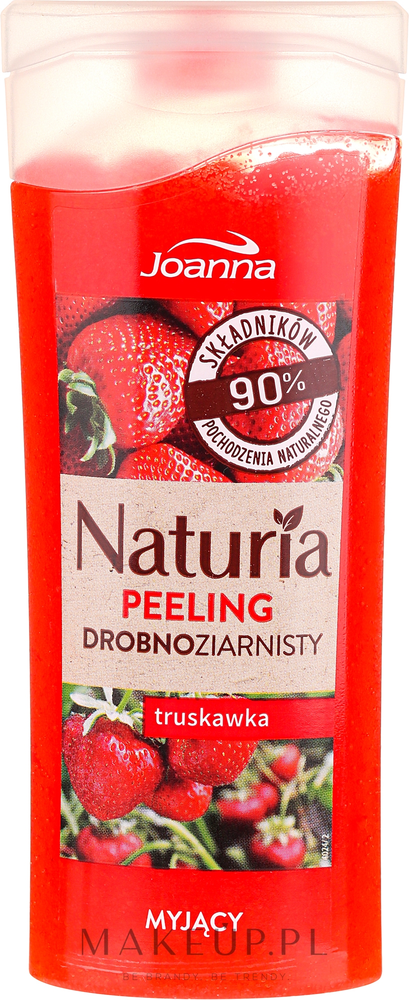 Myjący peeling drobnoziarnisty Truskawka - Joanna Naturia Peeling — Zdjęcie 100 g