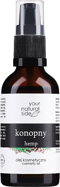Naturalny olej konopny - Your Natural Side Hemp Organic Oil — Zdjęcie N1