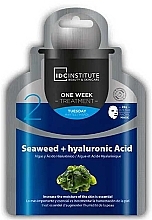 Maseczka do twarzy z wodorostami i kwasem hialuronowym - IDC Institute Seaweed + Hyaluronic Acid Facial Mask — Zdjęcie N1
