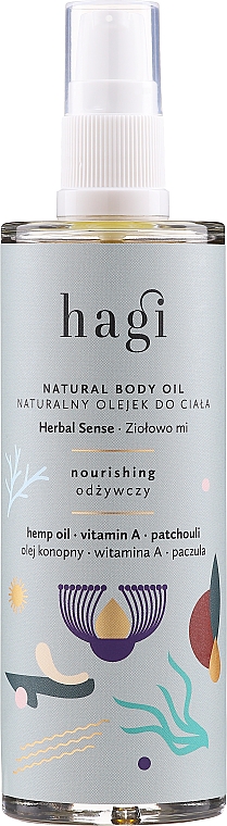 Naturalny olejek odżywczy do ciała Zielono mi - Hagi Herbal Sense Body Oil — Zdjęcie N1