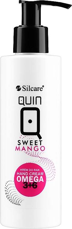 Krem do rąk z kwasami omega o zapachu mango - Silcare Quin Sweet Mango Omega 3+6 Hand Cream — Zdjęcie N1