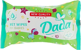 Chusteczki nawilżane dla dzieci z wyciągiem z aloesu - Dada With Aloe Extract Wipes — Zdjęcie N1