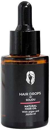 Olejek do włosów - Solidu Hair Drops Natural Hair Oil With Argan And Jojoba Oil — Zdjęcie N3