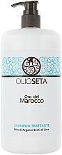 Odżywczy szampon z olejami arganowym i z nasion lnu Złoto Maroka - Barex Italiana Olioseta Shampoo — Zdjęcie N1