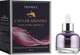 Kup PRZECENA! Serum rozświetlające do twarzy z kawiorem - Deoproce Caviar Shining Turn Over Ampoule *