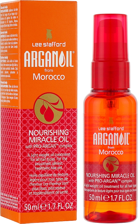 Odżywczy olejek arganowy do włosów - Lee Stafford Arganoil From Marocco Agran Oil Nourishing Miracle Oil — Zdjęcie N2
