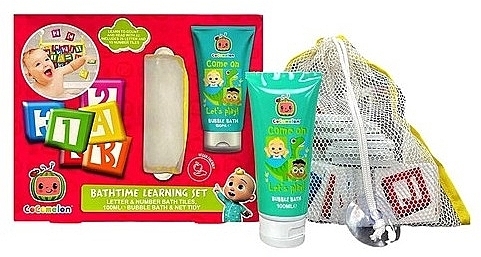 Zestaw - Cocomelon Bathtime Learning Set (bubble/bath/100ml + toy + bag) — Zdjęcie N2
