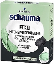 Kup Szampon w kostce z węglem aktywnym - Schauma Intensive Reinigung Shampoo 3 in 1