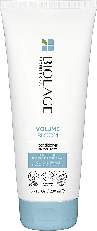 Odżywka dodająca objętości włosom cienkim - Biolage Volumebloom Cotton Conditioner — Zdjęcie N2