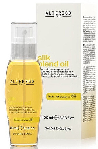 Olejek do włosów niesfornych i kręconych - Alter Ego Silk Oil Blend Oil — Zdjęcie N3