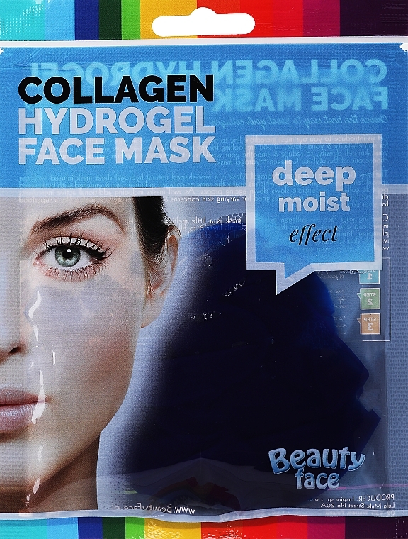 Terapia kolagenowa z wodorostami - Beauty Face Collagen Hydrogel Mask — Zdjęcie N1