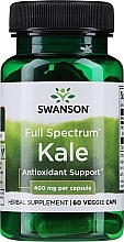 Suplement diety Jarmuż, 400 mg - Swanson Full Spectrum Kale — Zdjęcie N1