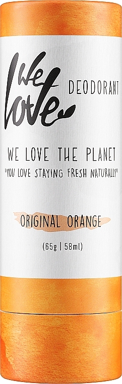 Dezodorant w sztyfcie Pomarańcza - We Love The Planet Original Orange Deodorant Stick  — Zdjęcie N1