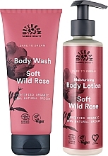 Zestaw - Urtekram Soft Wild Rose Body Care Gift Box (b/wash/200ml + b/lot/245ml) — Zdjęcie N2