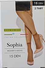 Kup Skarpetki damskie Sophia 15 DEN, 2 pary, nero - MONA