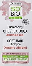 Szampon do włosów - So'Bio Etic Soft Hair Shampoo Organic Almond (próbka) — Zdjęcie N1