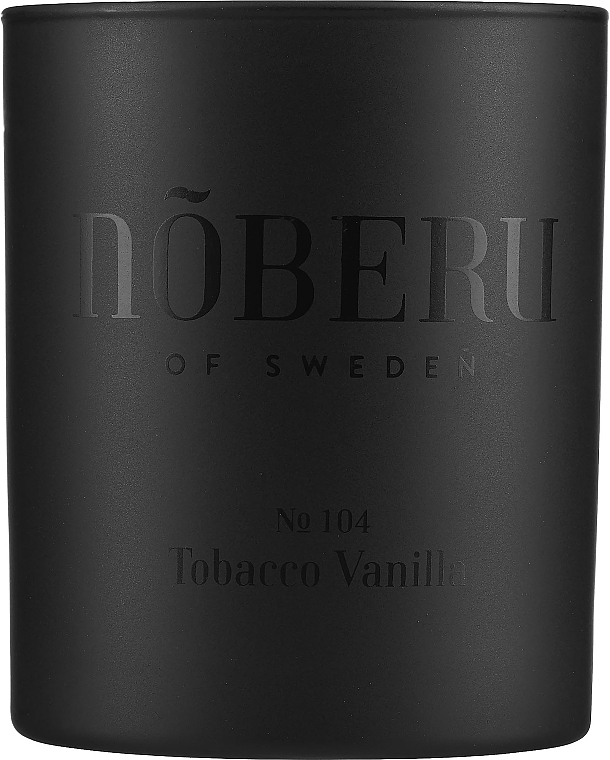 Noberu Of Sweden №104 Tobacco-Vanilla - Perfumowana świeca w szkle — Zdjęcie N1