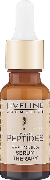 Serum-kuracja odbudowująca do twarzy - Eveline Cosmetics Elixir Of Youth Multi Peptides Restoring Serum Therapy — Zdjęcie N1