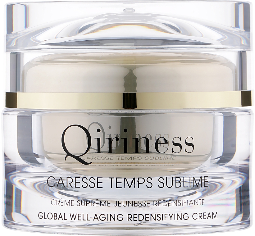 Przeciwstarzeniowy krem regenerujący o złożonym działaniu Naturalna linia - Qiriness Caresse Temps Sublime Global Well-Aging Redensifying Cream