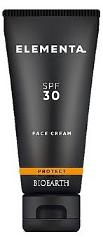 Ochronny krem do twarzy dla wszystkich rodzajów skóry z bezpiecznymi filtrami - Bioearth Elementa SPF30 Face Cream