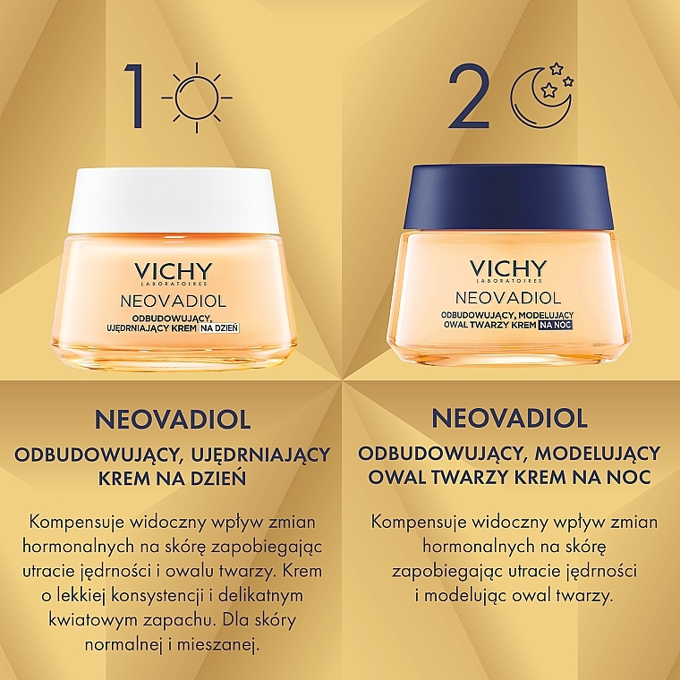 Zestaw do pielęgnacji twarzy - Vichy Neovadiol (d/cr/50ml + n/cr/50ml) — Zdjęcie N4