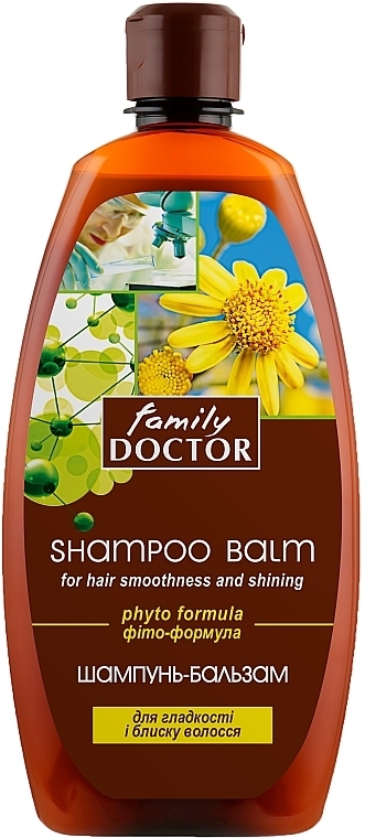 Szampon-balsam „Fitoformuła” dla gładkości i połysku włosów - Family Doctor