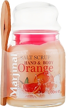 Kup Peeling solny do rąk i ciała Pomarańcza - Marjinal Hand&Body Orange Salt Scrub