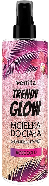 Mgiełka do ciała Rose Gold - Venita Trendy Glow Shimmer Body Mist — Zdjęcie N1