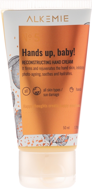 Regenerujący krem do rąk - Alkmie Hands Up Baby Reconstructing Hand Cream — Zdjęcie N3
