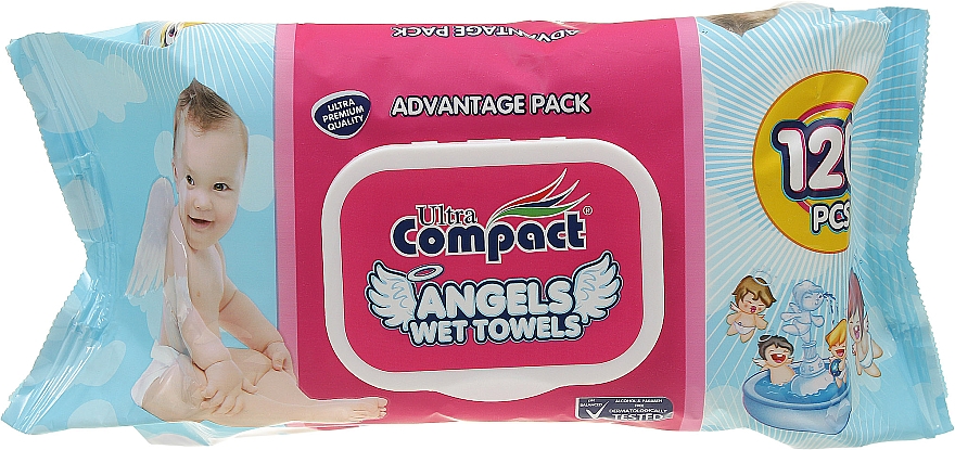 Chusteczki nawilżane dla niemowląt - Ultra Compact Angels Wet Towels Advantage Pack
