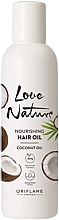 Kup Odżywczy olejek do włosów z olejkiem kokosowym - Oriflame Love Nature Nourishing Hair Oil Coconut Oil