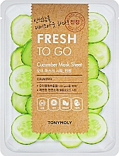 Kup Odświeżająca maseczka na tkaninie do twarzy - Tony Moly Fresh To Go Mask Sheet Cucumber 