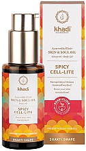 Kup Ajurwedyjski olejek do masażu ciała - Khadi Ayurvedic Elixir Skin & Soul Oil Spicy Cell-lite